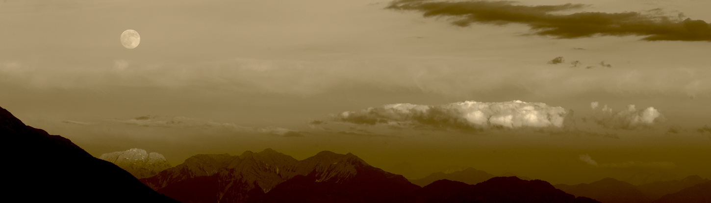 Lienz Dolomity červnový večer po příjezdu 2013
