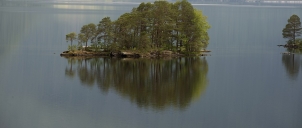 Norsko, červenec, jezero Osen na silnici...